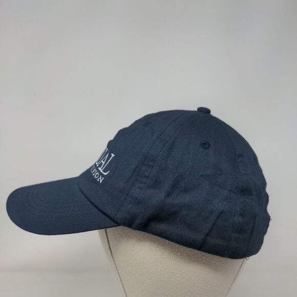 Mutual Credit Union Slideback Hat Blue One Size Adjustable Embroidered 6 Panel - Picture 3 of 7
